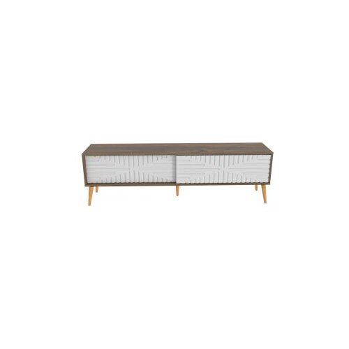 Hanah home tv polica riso walnut white Slike