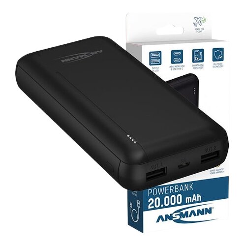 Ansmann Eksterna baterija 20000 mAh PB212, Crna Slike