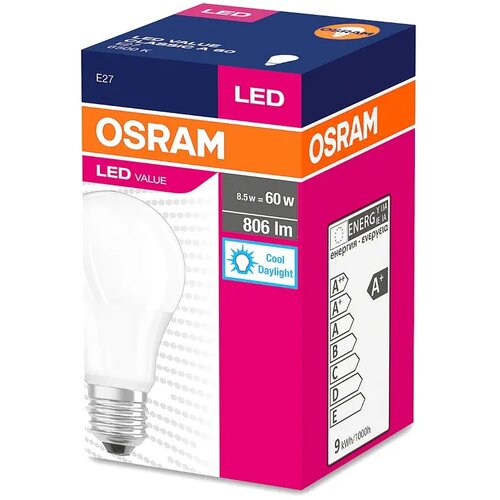 Osram led žarulja value E27 8,5 w 6500 k (60 w) Slike