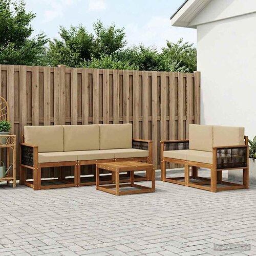  Set vanjskih sofa s jastukom 6 pcs Cene