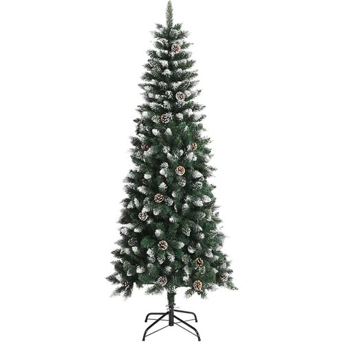 VidaXL Umjetno božićno drvce s stalakom Zelena 86 x 86 x 210 cm Slike