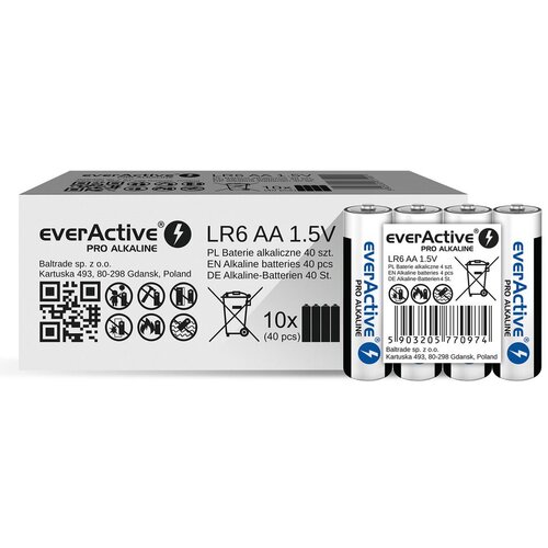 EverActive Alkaline batteries Pro Alkaline LR6 AA - 4 pieces Cijene