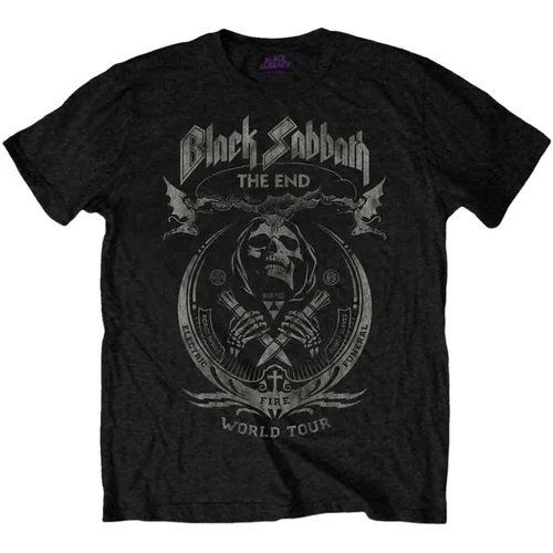 Black Sabbath Majica The End Mushroom Cloud Unisex Black 2XL