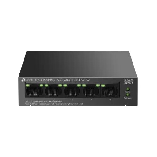 Tp-link LAN Switch LS105LP 5port 10100 4-PoE metalno kući&scaron;te Cene