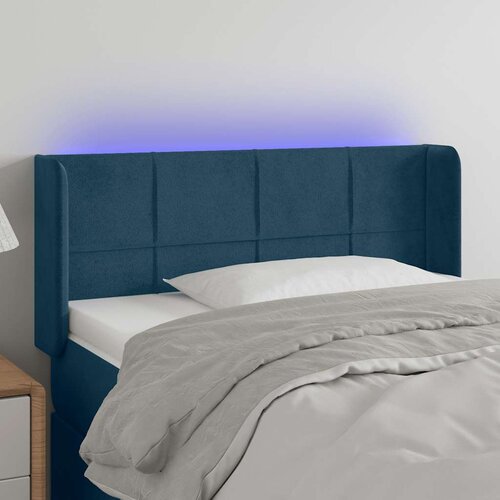  LED uzglavlje tamnoplavo 93x16x78/88 cm bar&scaron;unasto Cijene