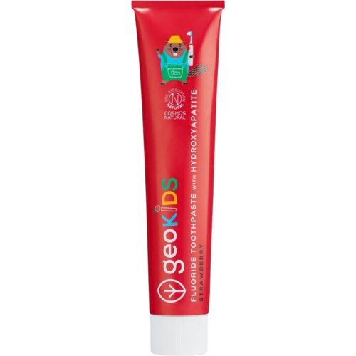  GeoKIDS Fluoride Toothpaste Strawberry &amp;amp; Hydroxyapatite - 75 ml Slike