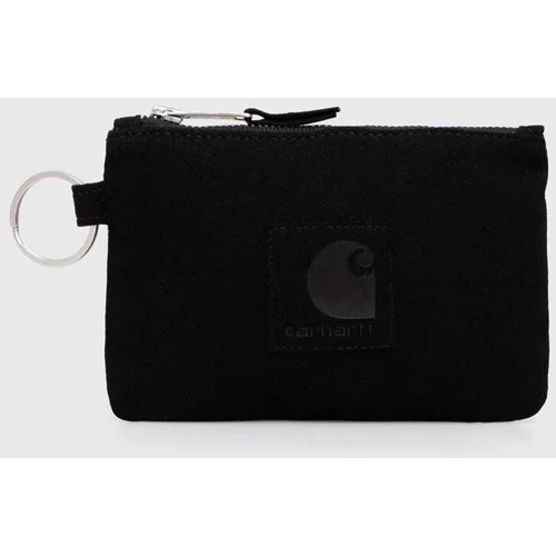 Carhartt WIP Novčanik Suede Zip Wallet boja: crna, I033644.89XX