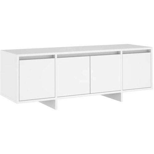 Maison Chic TV omarica - TV stojalo - Televizijska omarica bela 120x30x40,5 cm inženirski les, (21699135) Slike