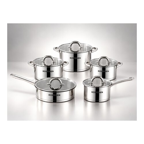  Silver Square Edge 10-delni set posuđa od inoxa ( KLK2682 ) Slike