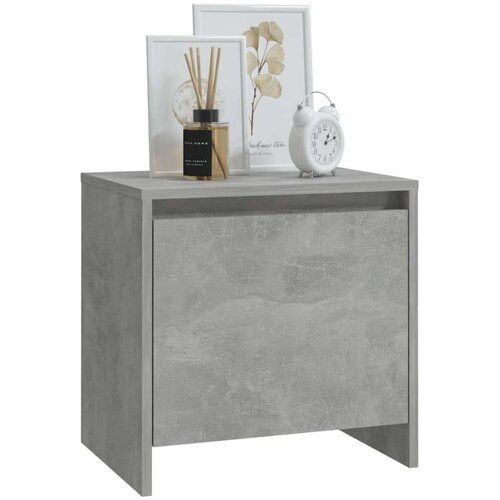 VidaXL noćni ormarić siva boja betona 45 x 34 x 44,5 cm od iverice Slike