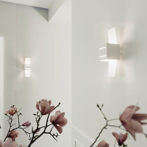 Nice Lamps Bela stenska svetilka Carlo &amp;ndash; Slike