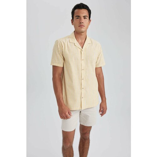 Defacto Regular Fit Cotton Striped Short Sleeve Shirt Cene