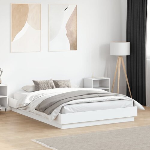  Okvir za krevet bijeli 135x190 cm konstruirano drvo Cijene