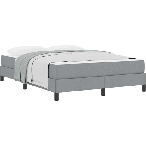  s opruga kutije Svijetlo siva 140 x 190 cm tkanina Slike