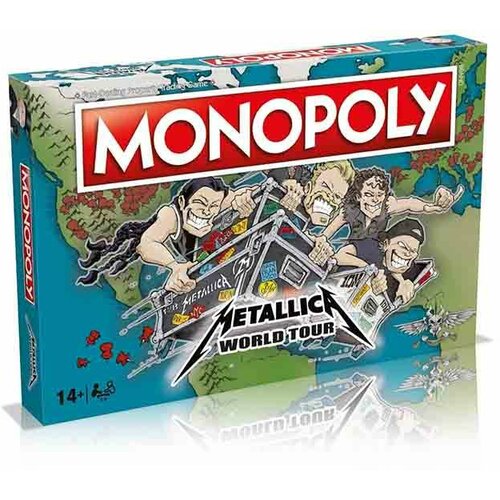 Winning Moves društvena igra board game monopoly - metallica world tour Slike
