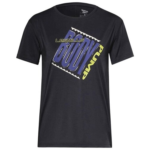 Reebok Majice s kratkimi rokavi HN3754 Črna Slike