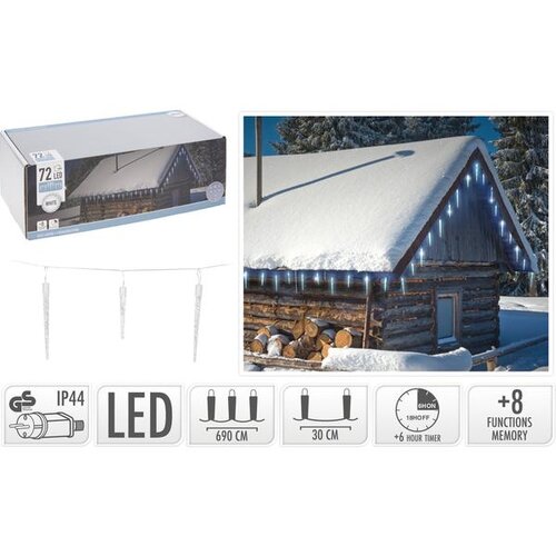  BOŽIĆNA RASVJETA LEDENICA 72LED BIJELA Cijene