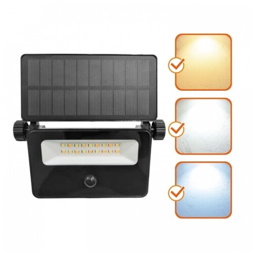  LED solarni reflektor sa senzorom NCS G2 LED/10W/3,7V 3000/4000/6500K IP54 1800 mAh Slike
