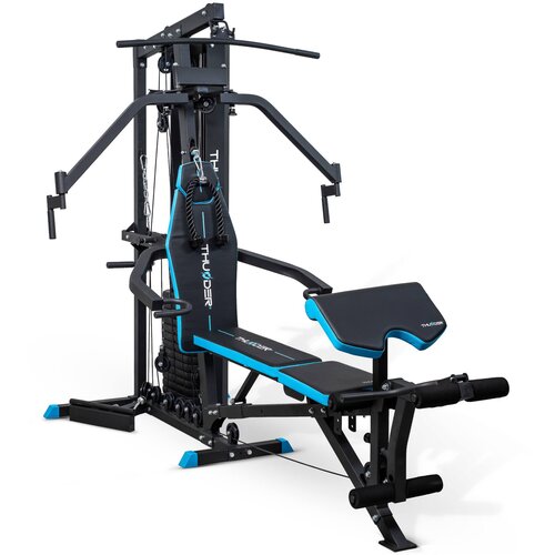 THUNDER Večpostajna domača telovadnica &reg; ZUGAT &ndash; Multi-Gym, 3 postaje, 80 kg uteži, nastavljiva klop, zgornji & spodnji &scaron;kripci, modlitevnik, (5000089812) Cene