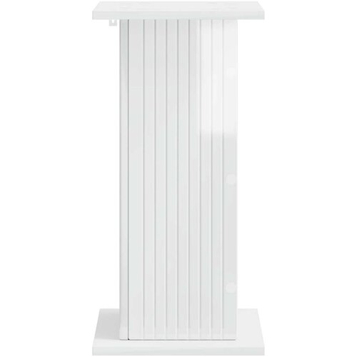  Stalak za biljke Bijela visokog sjaja 30 5 x 30 x 60 5 cm - Bijela visokog sjaja 30 5 x 30 x 60 5 cm 1 Cene