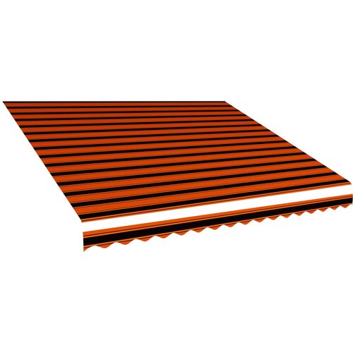 vidaXL Platno za tendo oranžno in rjavo 450x300 cm, (20610624) Cene