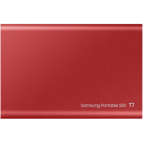 Samsung Portable T7 1TB crveni eksterni SSD MU-PC1T0R Slike
