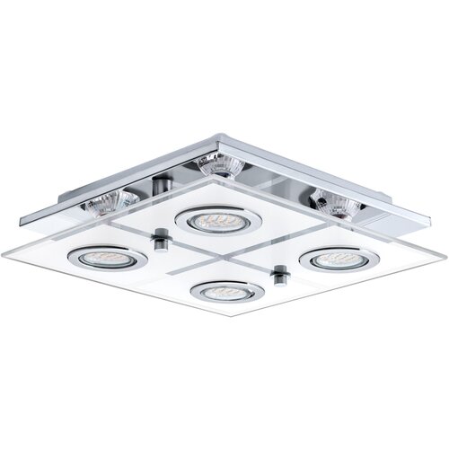 Eglo Cabo plafonjera/4, led, gu10, 4x3 w, krom/saten Slike