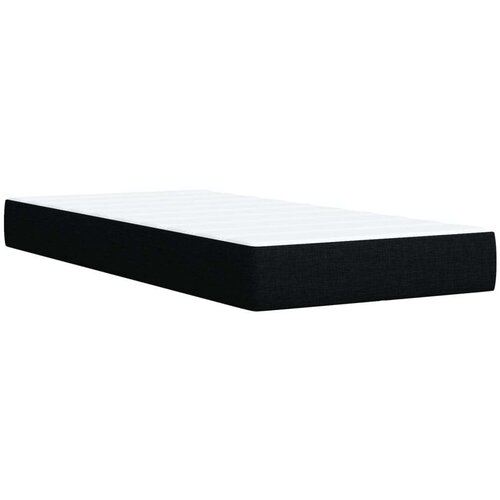 vidaXL Box spring postelja z vzmetnico črn 90x190 cm blago Cene