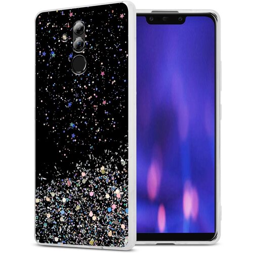 Cadorabo Case, združljiv s Huawei v črni barvi z ble&scaron;čicami - za&scaron;čitni pokrov iz fleksibilnega silikona TPU s penečimi ble&scaron;čicami, (20694201) Cene