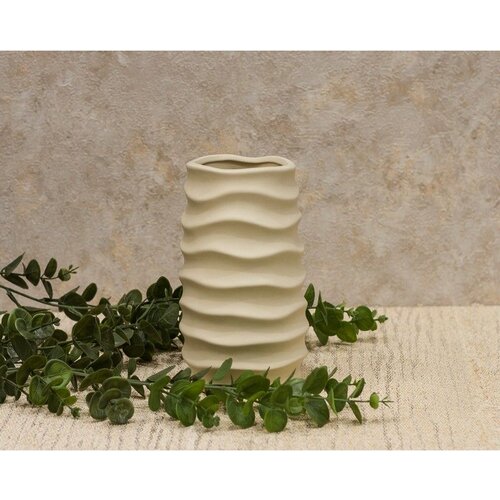 Dekordom vaza COLLINA WJM3354 20cm - Beige - N43 Cene