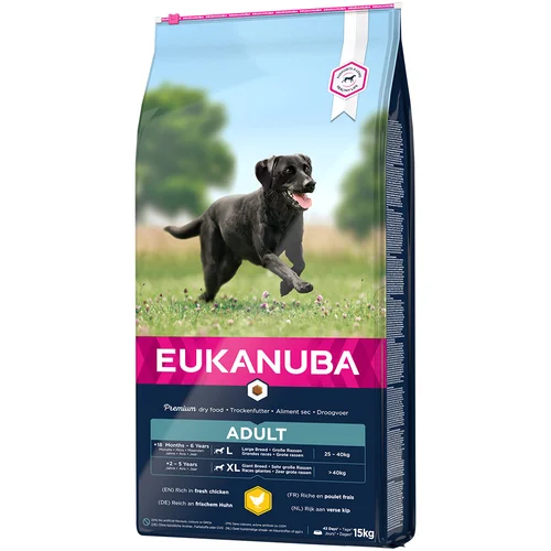 Eukanuba Adult Large Breed piletina - 15 kg