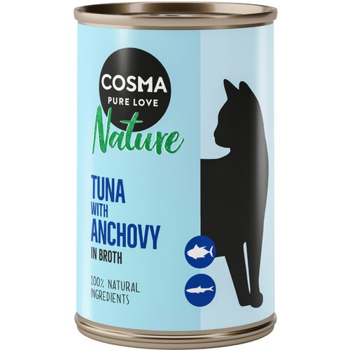 Cosma Nature 6 x 140 g - Tuna s celimi sardelami Slike