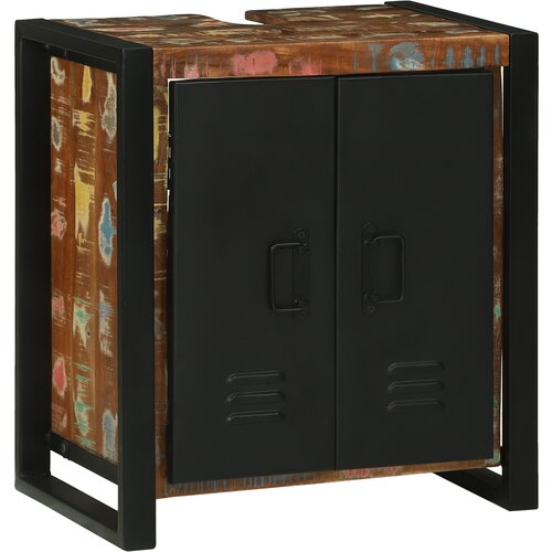 VidaXL Omarica pod umivalnikom 55x35x60 cm trden recikliran les Slike
