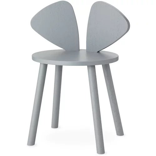 Nofred® drveni stolac za mališane mouse school grey (6-10 godina)