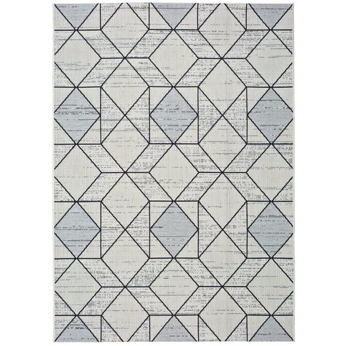 Universal bijelo-sivi vanjski tepih Elba Geo, 160 x 230 cm