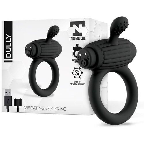 TARDENOCHE Dully Vibrating Cockring with Remote Control Black Cijene