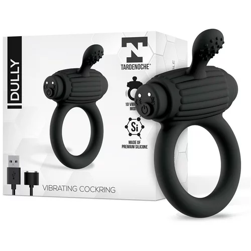 TARDENOCHE Dully Vibrating Cockring with Remote Control Black