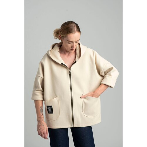 New collection Beige transitional light jacket with hood Cene