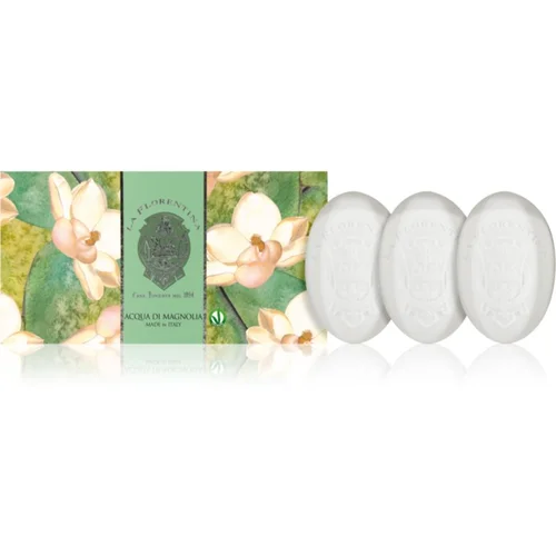 La Florentina Fresh Magnolia Hand Soap set trdih mil magnolija 3x150 g