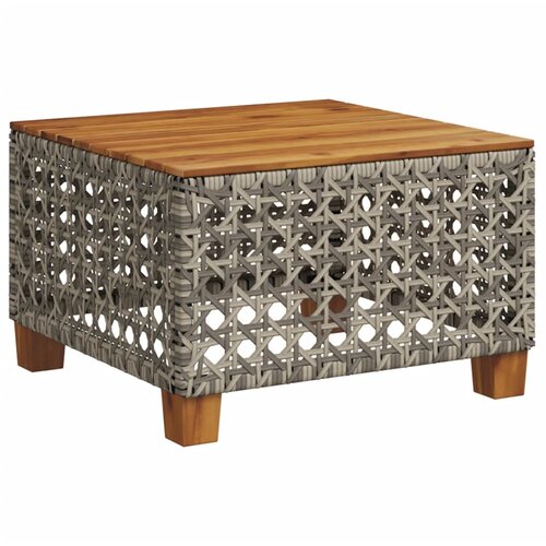 7-dijelni set vrtnih sofa sivi od poliratana Siva 55 x 55 x 36 cm Slike