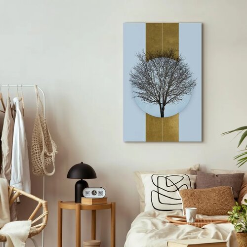  Slika - Circle of Nature (1-part) - Tree Branches in Round Composition 80x120 Slike