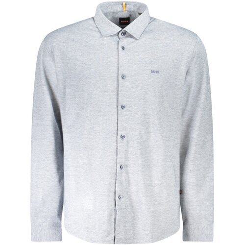 Boss HUGO LONG SLEEVE SHIRT MEN BLUE Slike