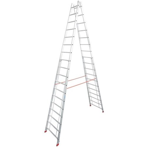 Krause-werk dvodelna večnamenska lestev Stabilo 2x18 stopnic 801753 Slike