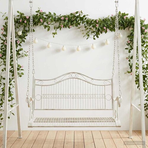  Ljuljačka Čelik 115 x 61 x 63 cm Antič White Cijene