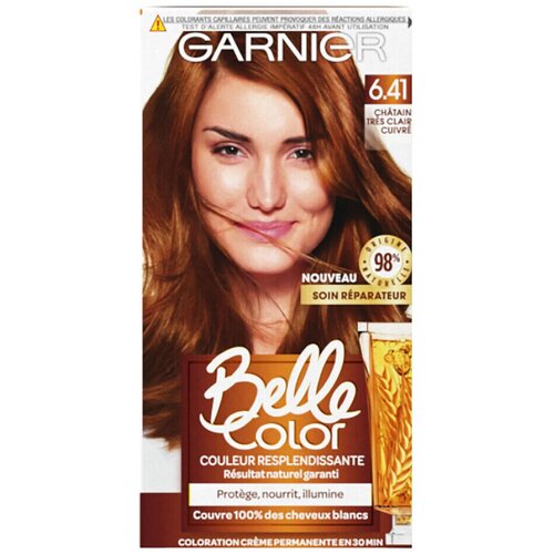 Garnier Barve za lase Belle Color Permanente Haarfarbe - 6.41 Chatain Tres Cl Kostanjeva Slike