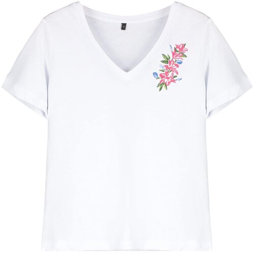 Trendyol Ženska majica TWOSS24TS00266, Bela Slike