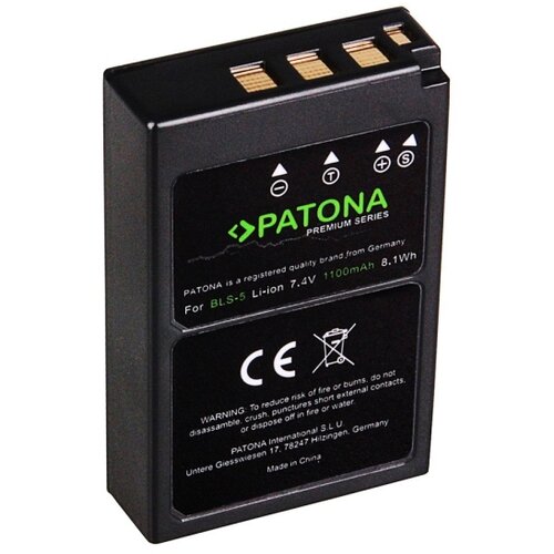 Patona Baterija Olympus BLS5 1100mAh Li-Ion Premium Slike