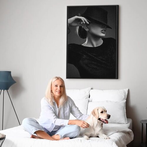  Slika - Dreamer (1 Part) Vertical 80x120 U crnom drvenom okviru Cene