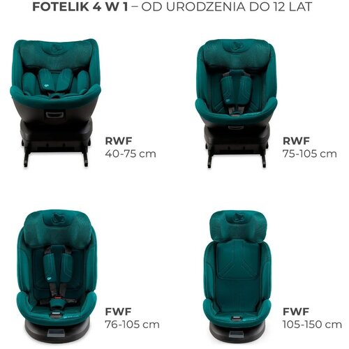 Kinderkraft Avtosedež i-size 40-150 cm Xpedition 3 green Slike
