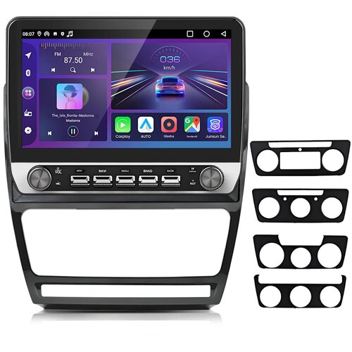 JUNSUN 10.1&amp;quot; Android 13 Za Skoda Octavia 2008-2013 Avtoradio Carplay GPS NAVI SWC DSP WIFI RDS USB BT FM KAM DAB+ 2+64G, (22148582) Slike